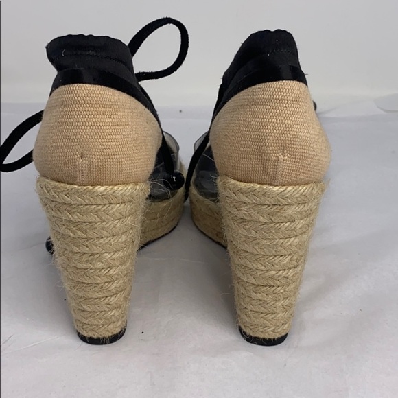 Sonia Rykiel Sz 39 Wedge Platform Clear Sandal - Picture 6 of 12